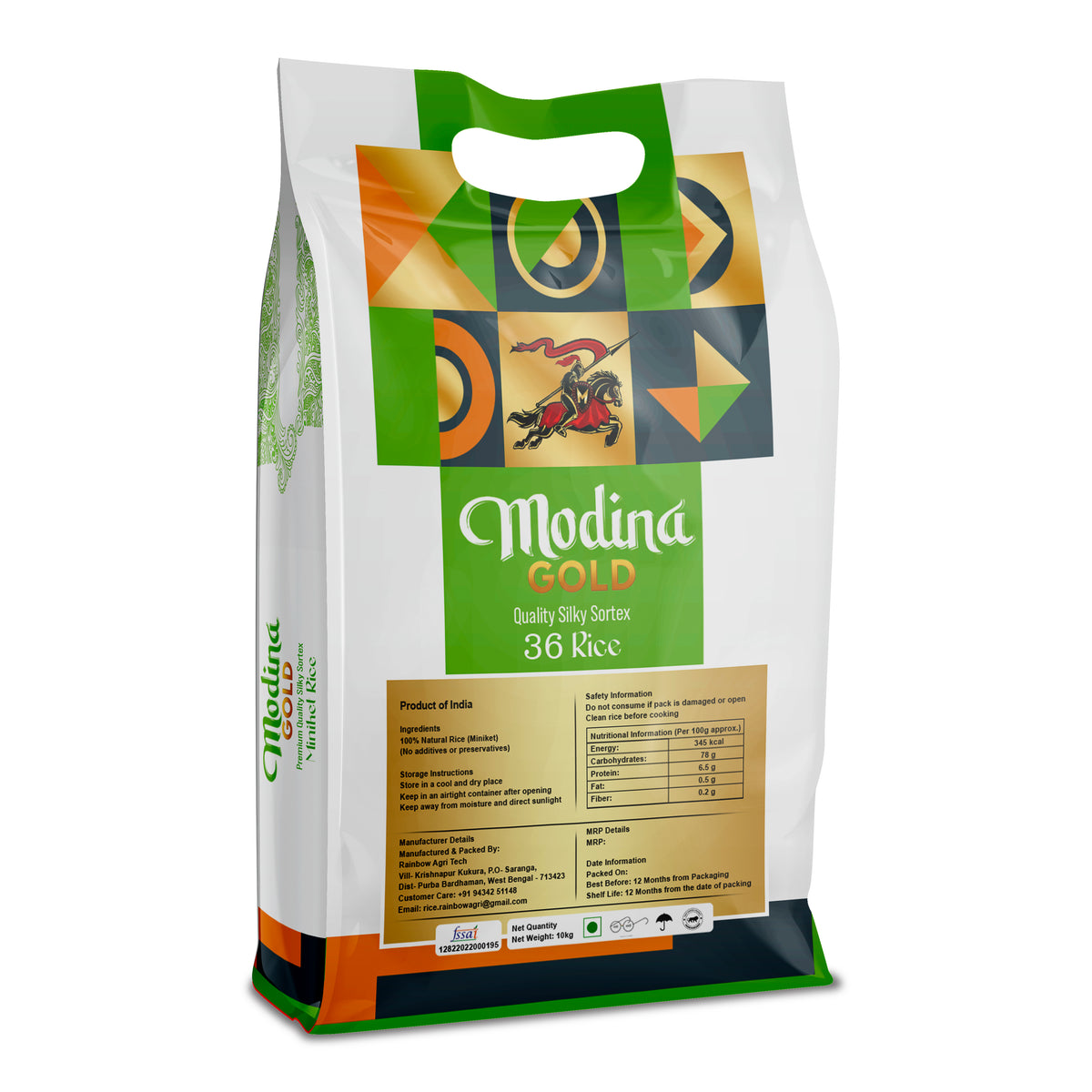 Modina Gold Quality Silky Sortex 36 Rice (10 Kg)