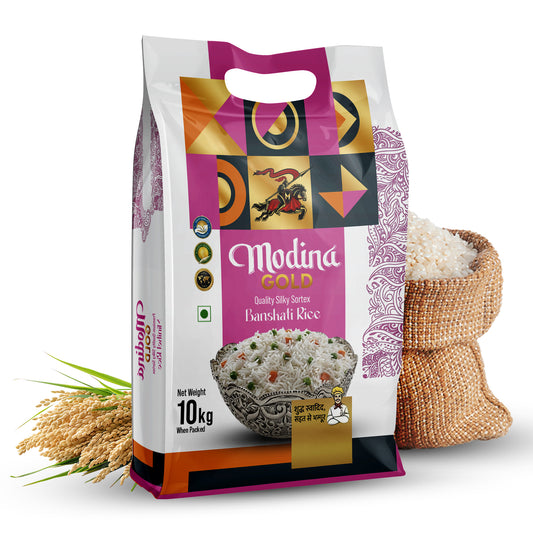 Modina Gold Premium Quality Silky Sortex Banskathi Rice (10 Kg)