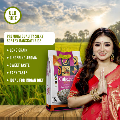 Modina Gold Premium Quality Silky Sortex Banskathi Rice (10 Kg)
