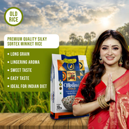Modina Gold Premium Quality Silky Sortex Miniket Rice (10 Kg)