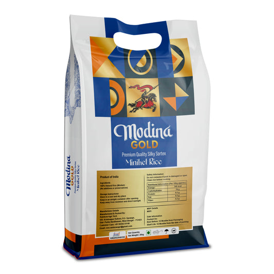 Modina Gold Premium Quality Silky Sortex Miniket Rice (26 Kg)