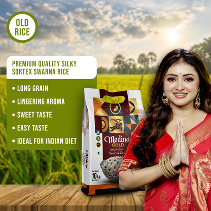 Modina Gold Quality Silky Sortex Swarna Rice (10 Kg)